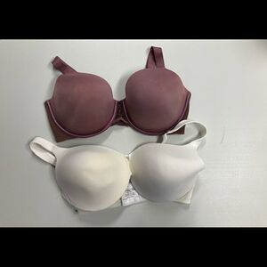 VANITY FAIR, Bra’s,white and coffee color, Sz 38DD
